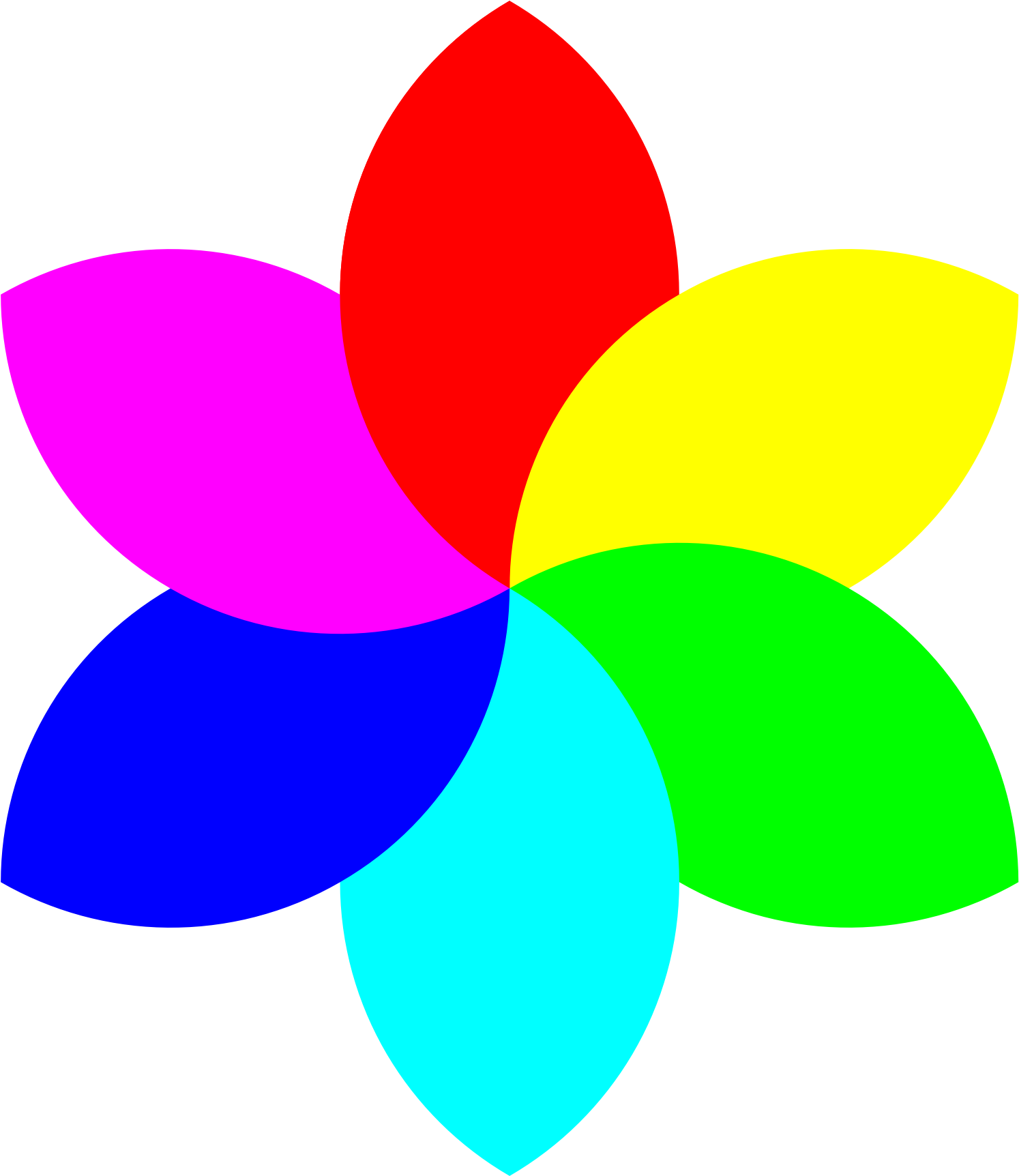 6 Football Petal Flower - Flower With 6 Petals (1969x1969)