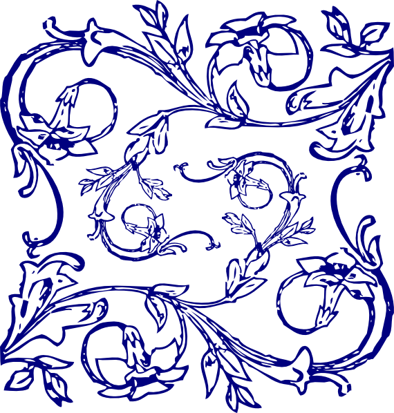 Vintage Floral Tile - Rosen-quarzthrowkissen Kissen (570x598)