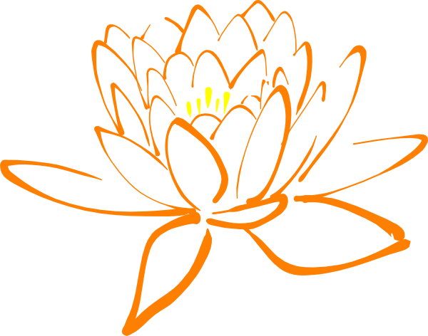 Red Lotus Clip Art (600x472)