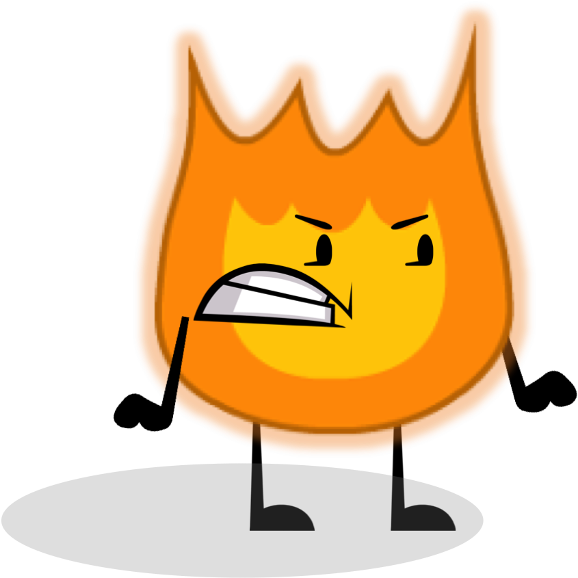 Battle For Dream Island-firey - Bfdi Mugen (847x887)