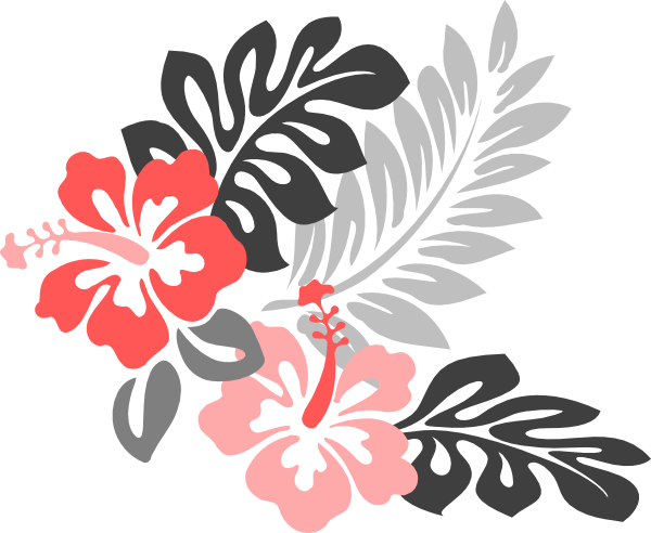 Hawaiian Flower Clipart (600x492)