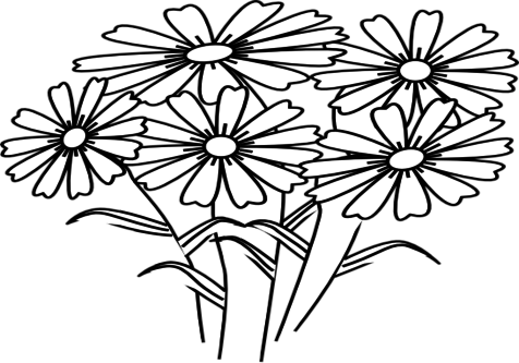 Books Coloring Medium Size Flower Coloring Pages For - Coloring Book Flowers (476x333)