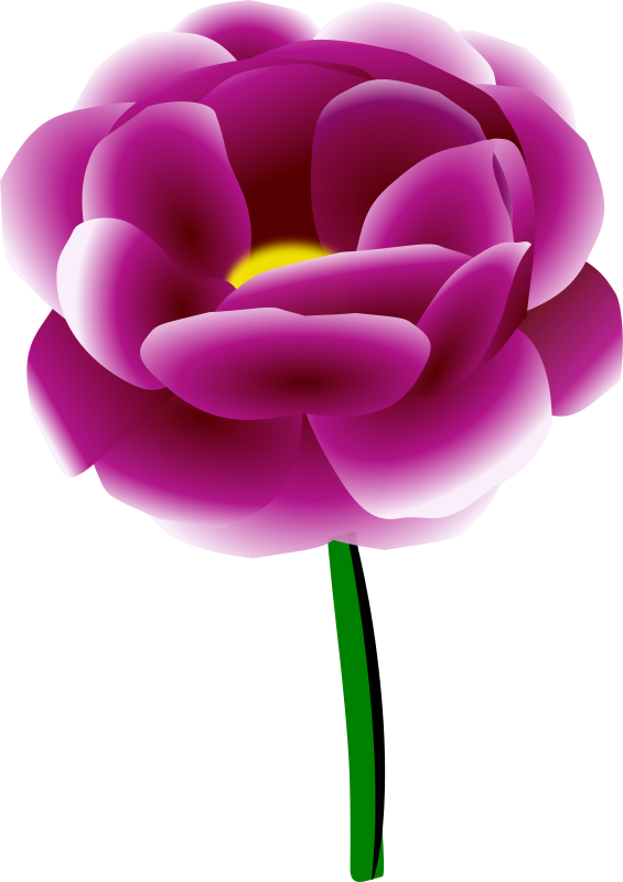 Free Peony - Blue Peonies Clip Art (635x900)