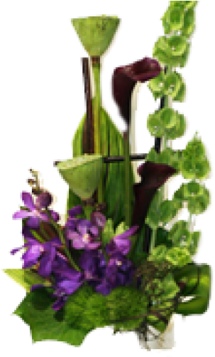 Calla Lilies & Orchids - Bouquet (500x500)