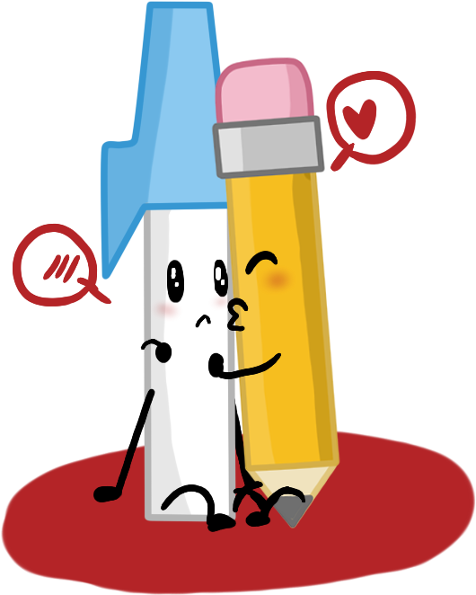 Pen Pencil By Artbloqued Pen Pencil By Artbloqued - Battle For Dream Island Pencil And Pen (1000x1000)