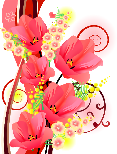 Flower Powerflower Frameclip - Анимационные Цветы На Прозрачном Фоне (500x656)
