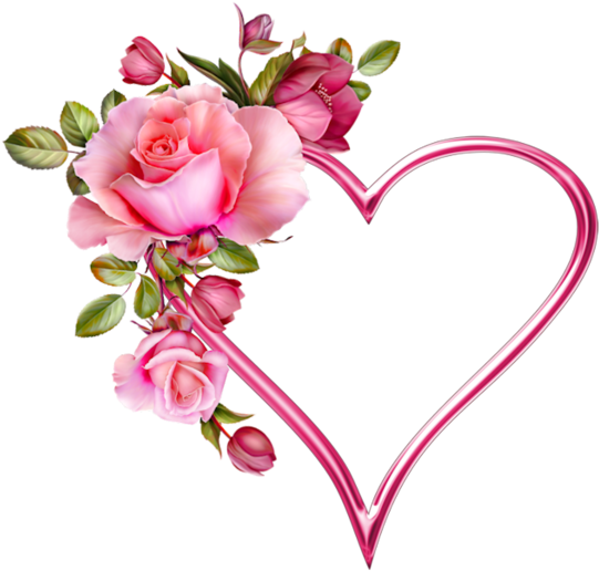 Purple Heart And Rose - Flowers Rose Blue Love (600x596)