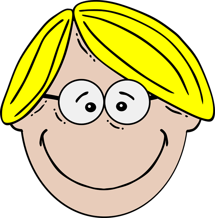 Cartoon Confused Face 20, - Clipart Blond (708x720)