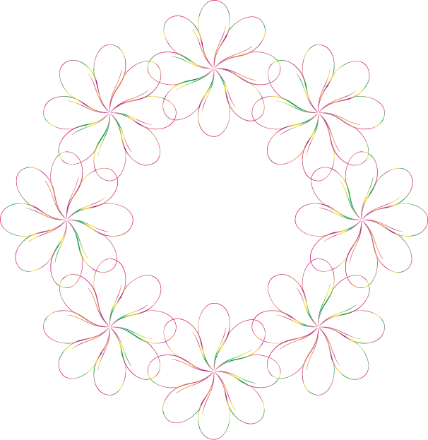 Floral Design Flower - Line Art (606x623)