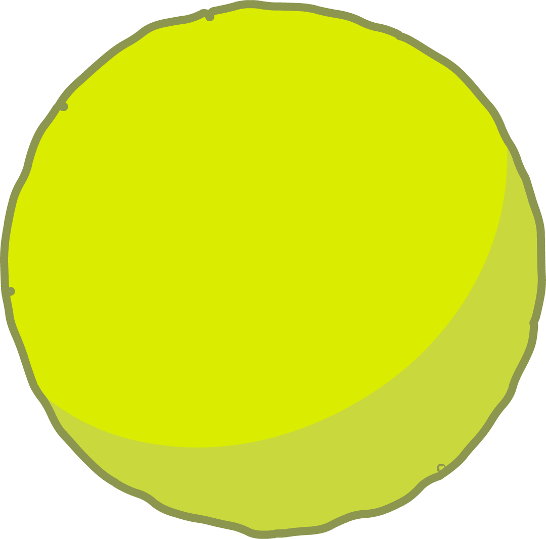 Battle For Dream Island Fan - Bfb Tennis Ball Asset (1080x1067)