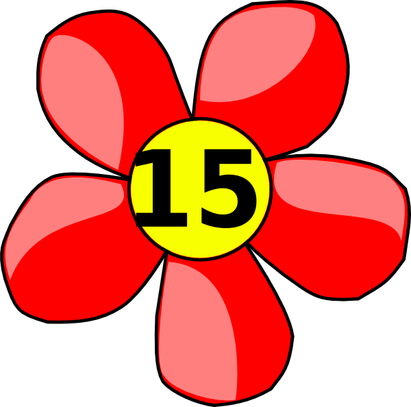 This Free Clip Arts Design Of Counting Flower - Flower Clip Art (600x594)