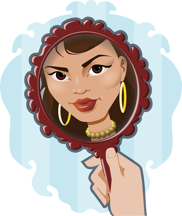 Woman Character Cliparts 27, - Mirror In Me [book] (606x720)