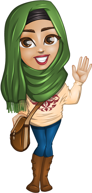 Free To Use Public Domain Muslim Clip Art - Arab Character Boy Vector (377x711)