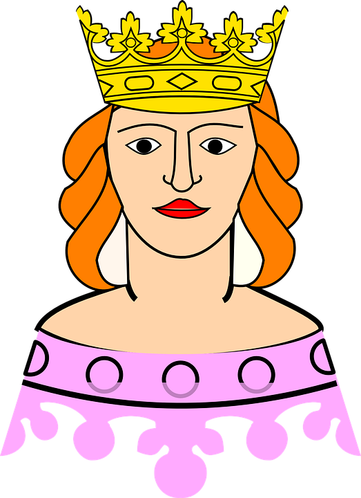 Girl Crown Cliparts 20, Buy Clip Art - Queen Clipart (523x720)