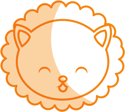 Cute Lion Face Cartoon - Lion Cute Icon (550x550)