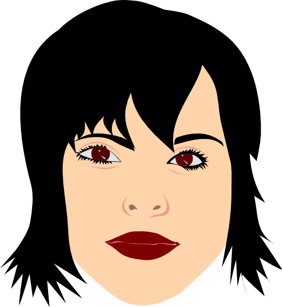Wig, Hair Salon, Dark Hair, Short Hair, Hairstyle, - Clipart Woman Black Hair (552x600)