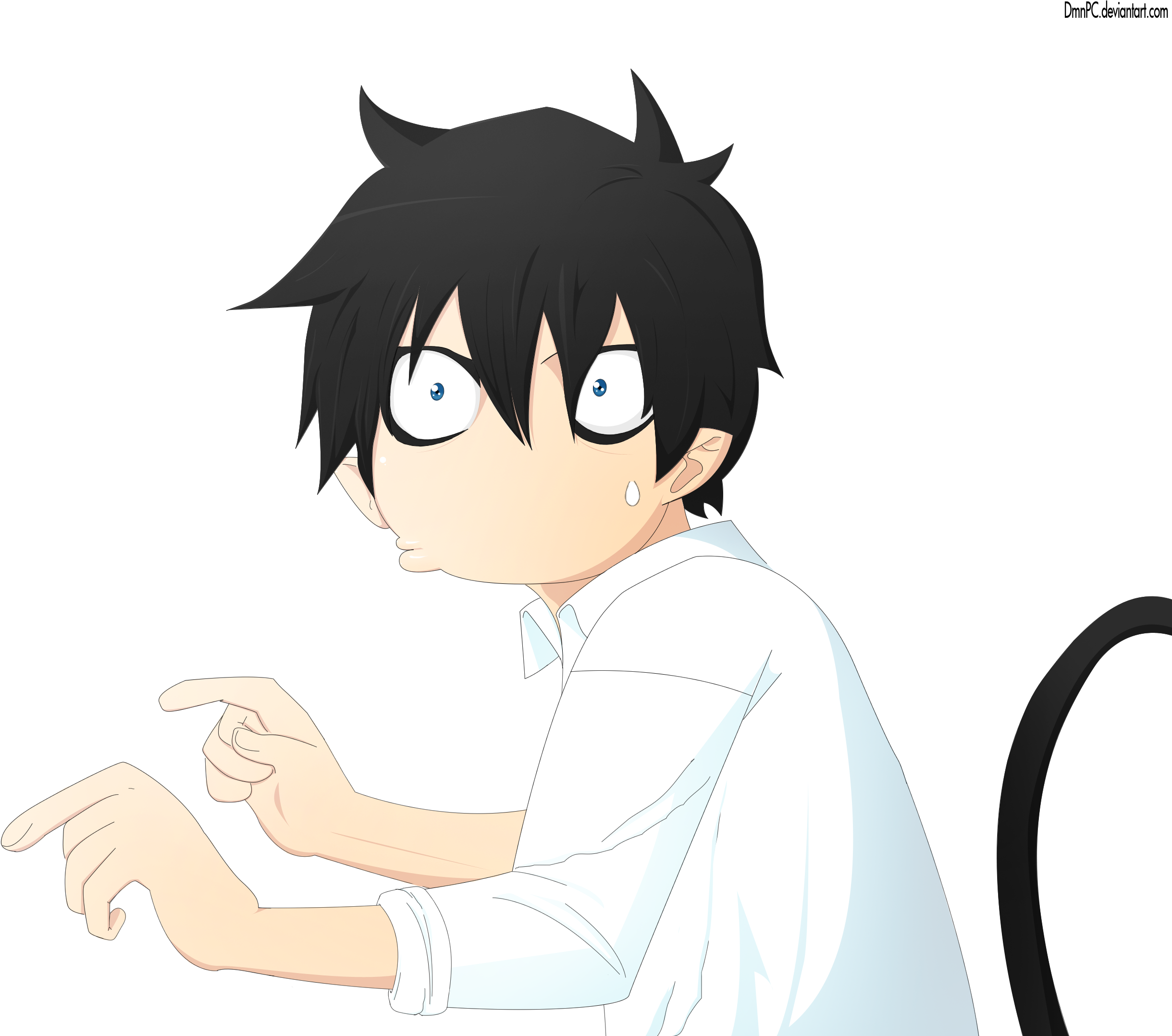 Rin Okumura By Dmnpc Rin Okumura By Dmnpc - Rin Okumura Funny Faces (2548x2162)