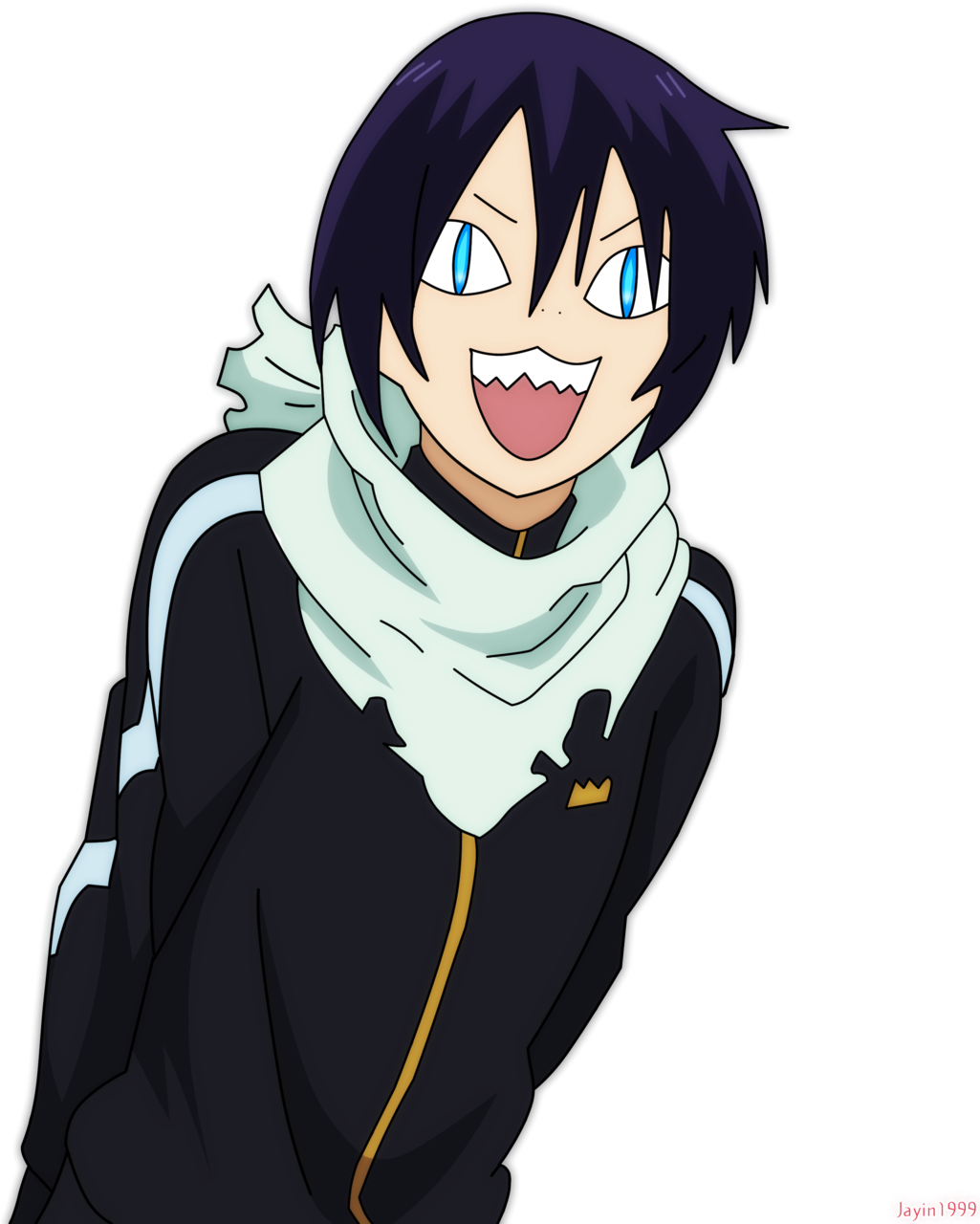 Manga Clipart Funny Hair - Noragami Yato Cat Face (1024x1449)
