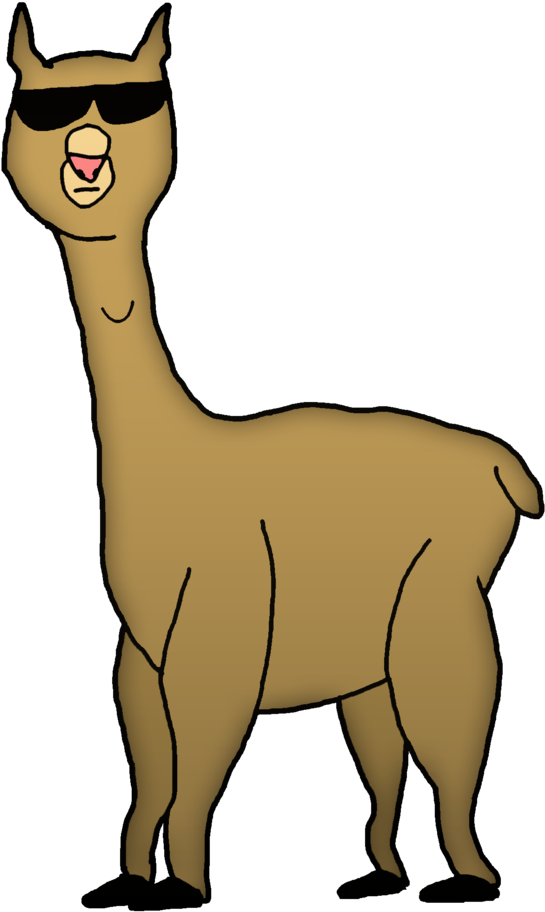 Original Drawn Alpaca Cartoon By Thatbizarrechild On - Cartoon Llama No Background (900x1205)