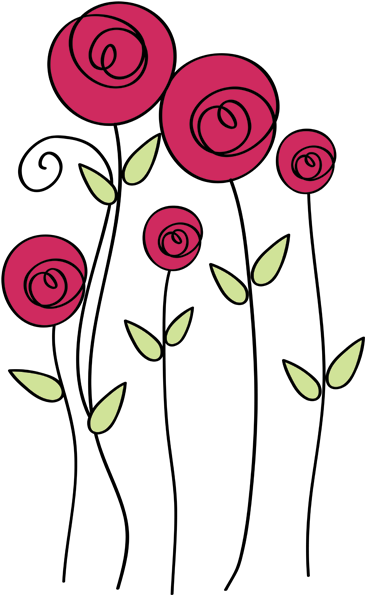 Simple, Elegant Art - Flores Dibujo (374x603)
