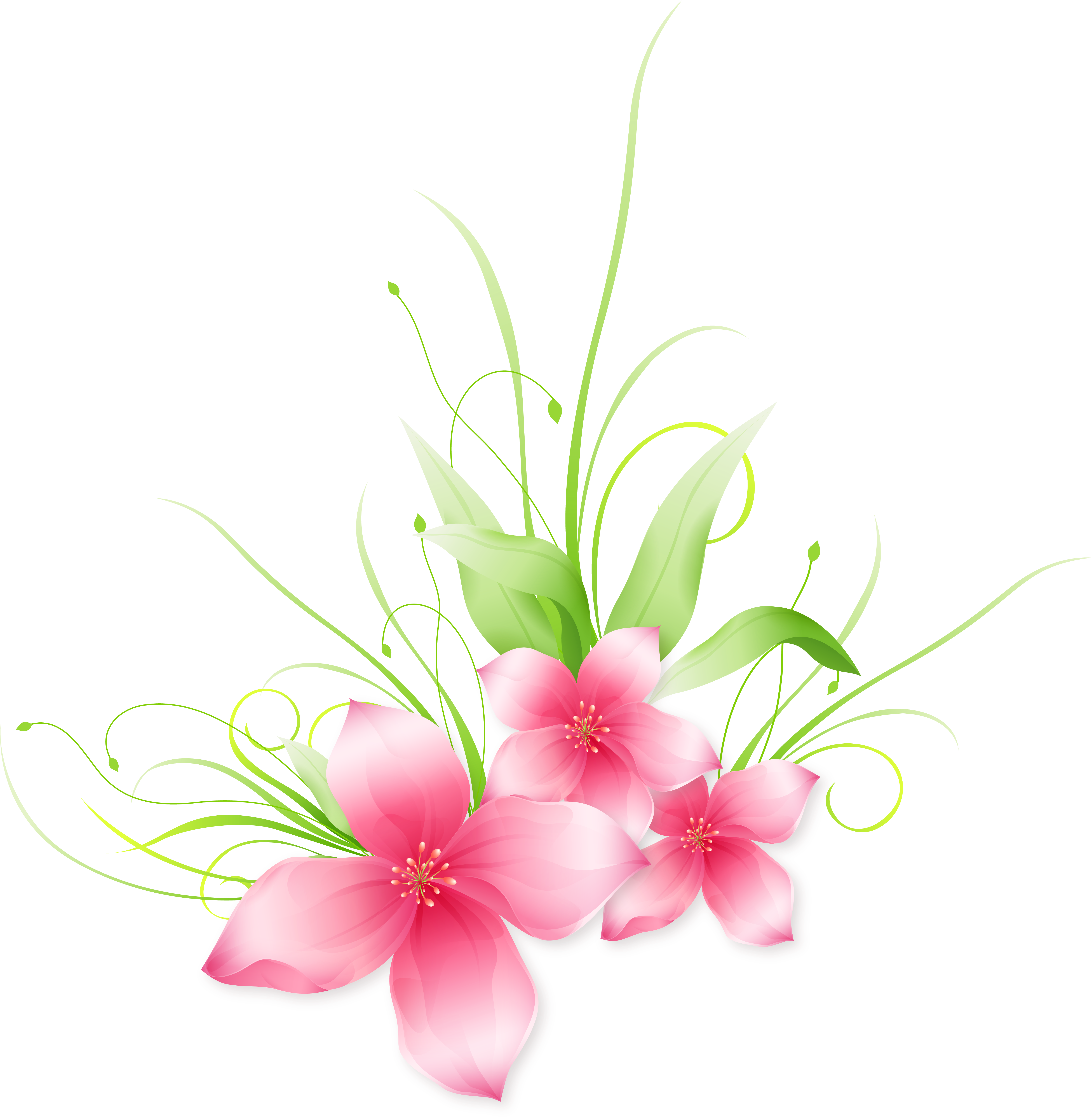 Pink Flower Png Clip - Flower Clip Png (6230x6409)