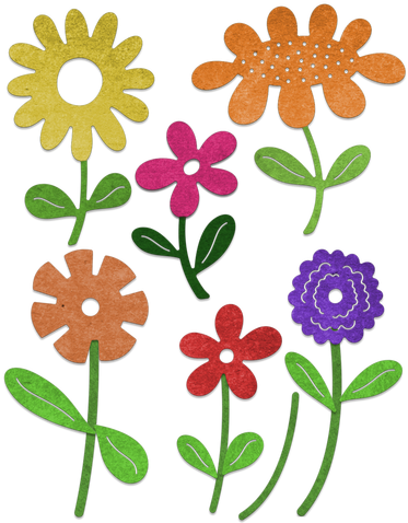 Cheery Lynn Designs Whimsical Flower 8 Piece Die Set - Cheery Lynn Designs B796 Whimsical Flower 8piece Die (500x500)
