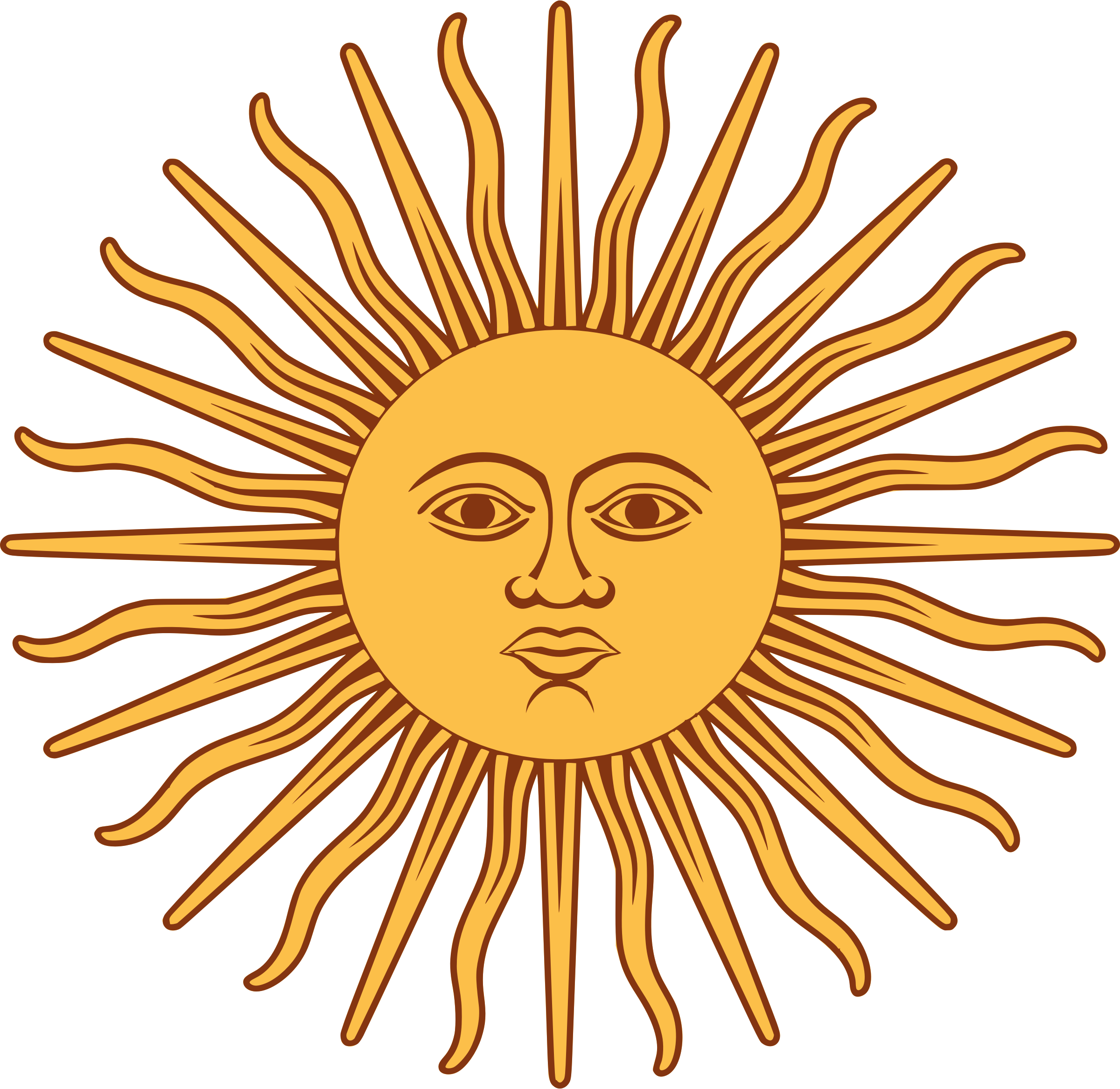 Illustration Of The Sun - Sun From Argentina Flag (2400x2334)