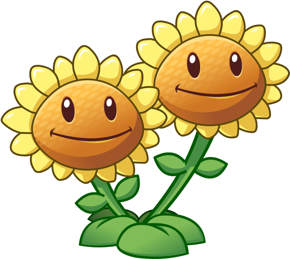 Plants Vs Zombies 2 Twin Sunflower By Illustation16 - Plants Vs Zombies 2 Twin Sunflower (945x845)