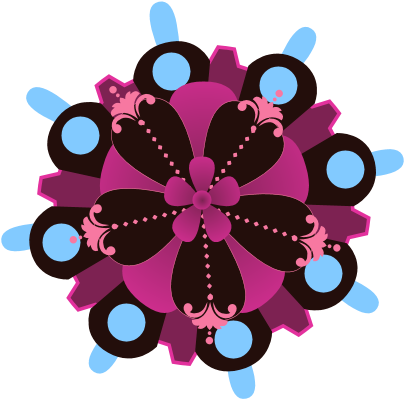 Odd Whimsical Flower Clipart By Madetobeunique On Deviantart - Flowers Abstract Clipart Png (550x550)