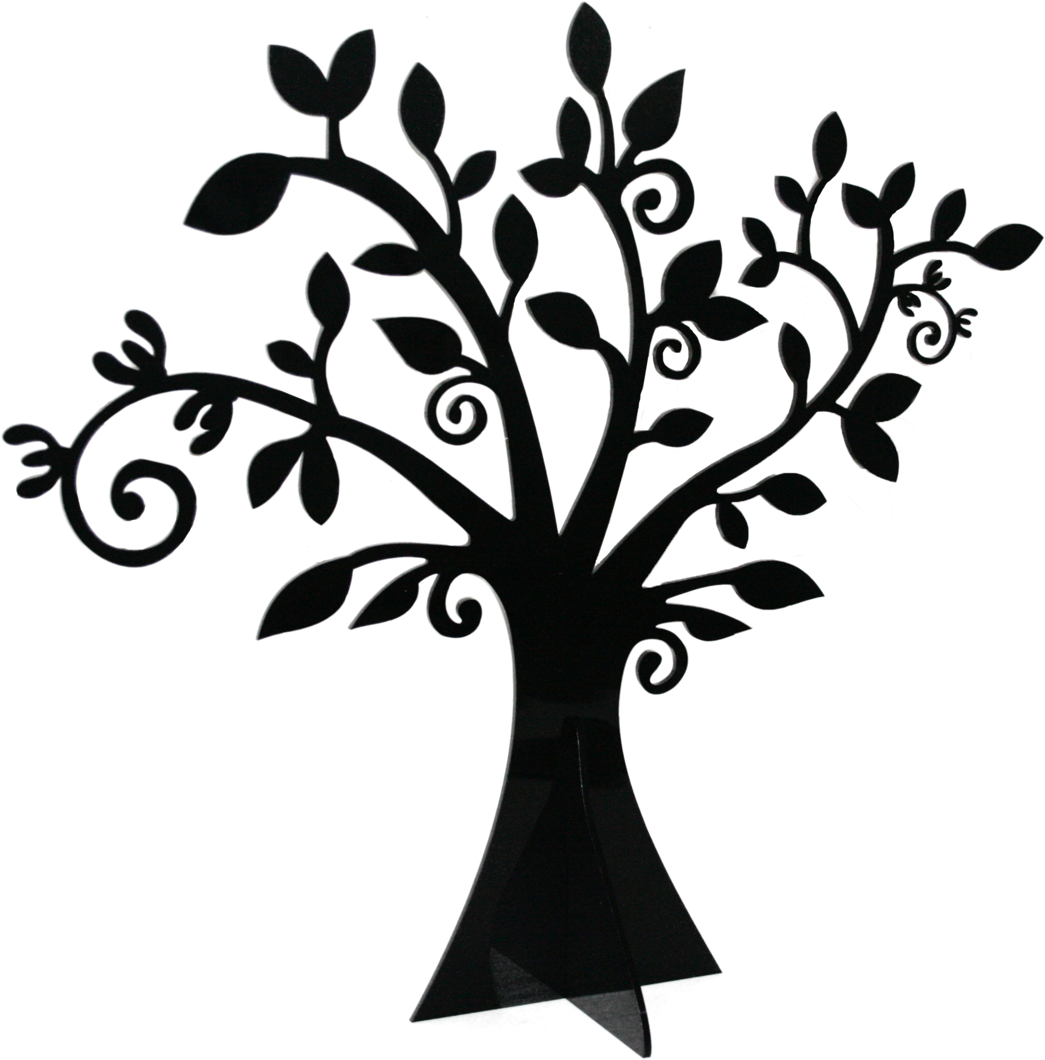 Whimsical Tree Black - Whimsical Tree Black And White (2151x2160)
