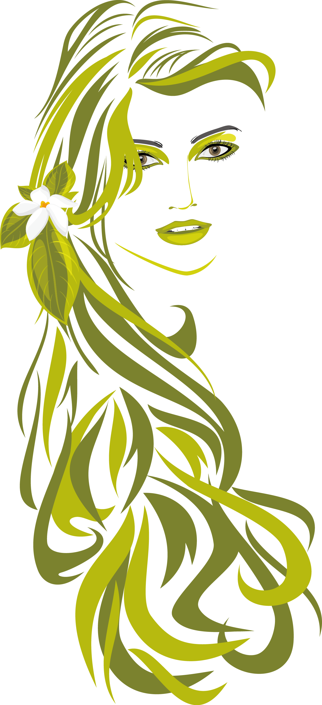 Hairstyle Beauty Parlour Stock Photography - Desenhos De Cabelos Png (1369x2993)