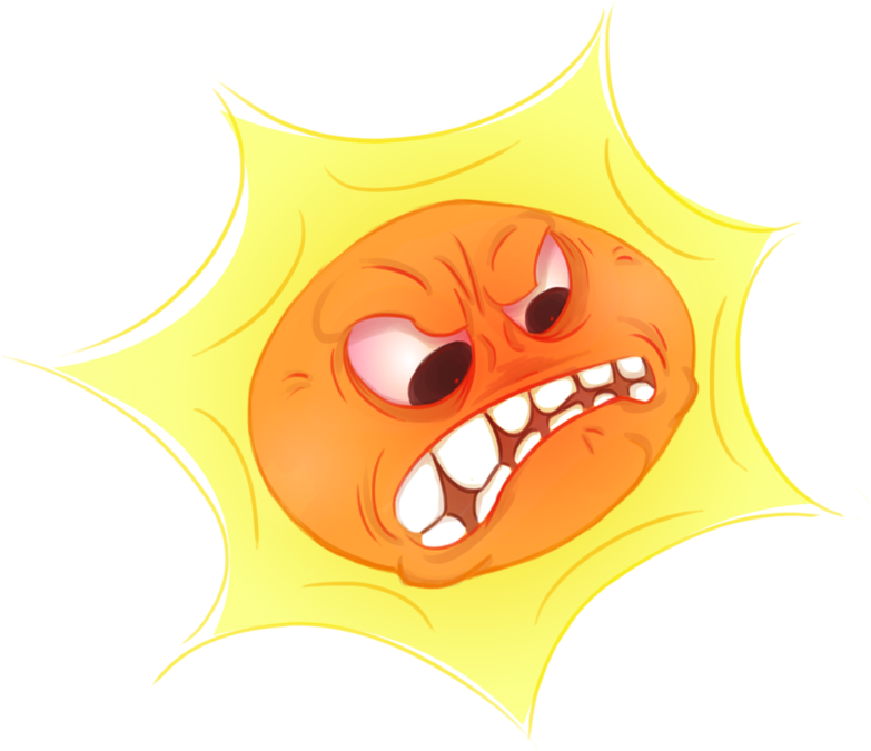 Angry Sun By Aftertaster7 - Mario Series (800x693)