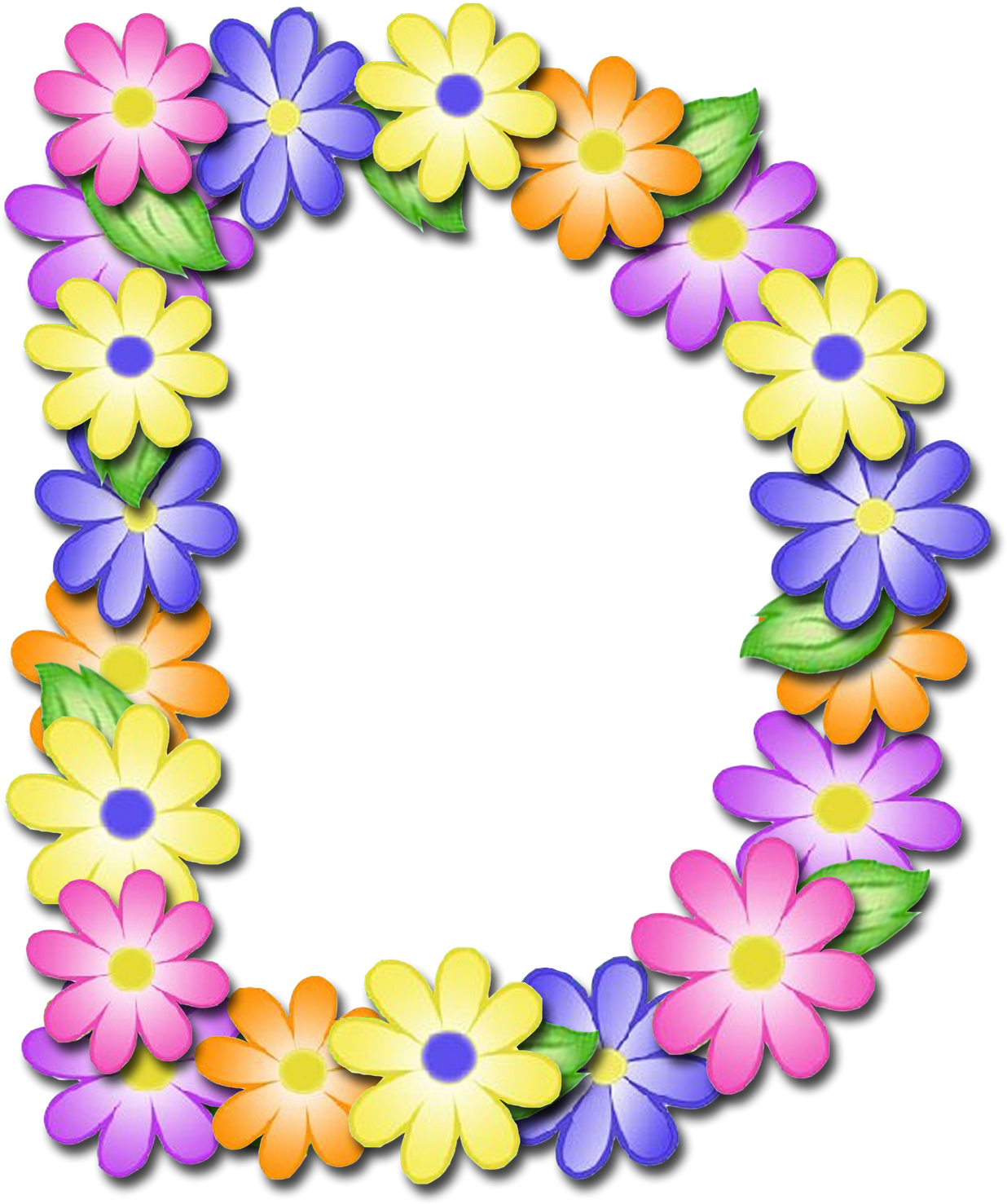 Cap Letter D Ge - D Letter Flower Png (1600x1542)