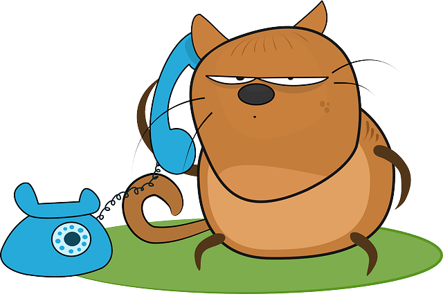 Angry, Cartoon, Telephone, Talk, Answer, With - Talk On Phone Clip Art (640x425)