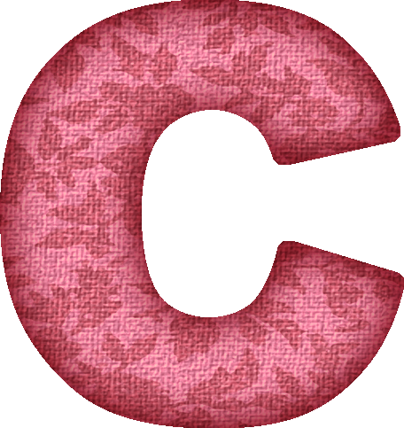 Letter C In Pink (456x483)