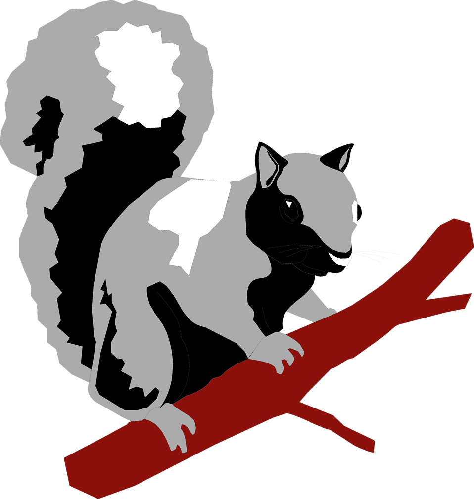 Illustration Of A Squirrel On A Branch - Squirrel (958x1009)