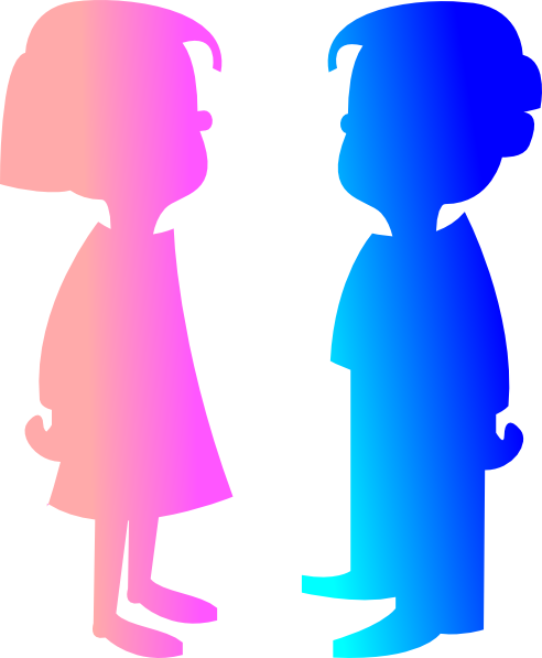 Boy And Girl Clip Art At Clkercom Vector Online Royalty - Boy And Girl Png (492x597)