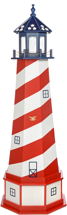 Patriotic Yard Lighthouse - Cape Hatteras (293x768)