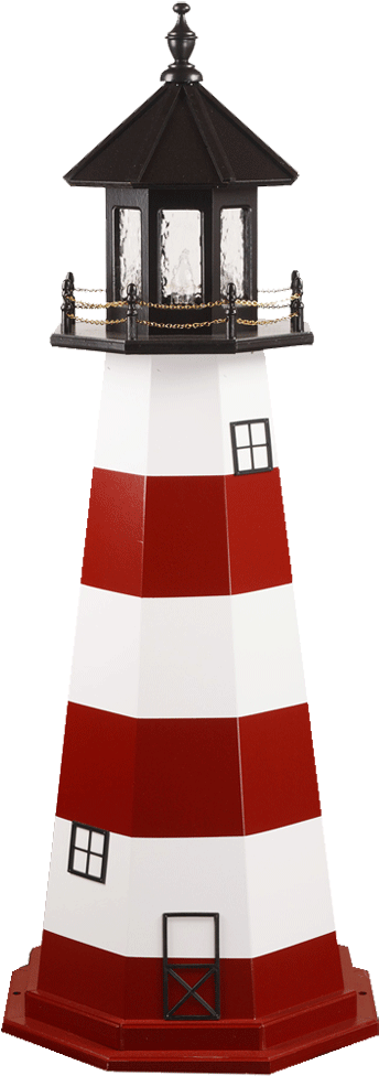 Assateague Lighthouse - Wooden - Wooden Lighthouse (380x1000)