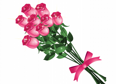 Bouquet Of Flowers Clipart No Background - Good Afternoon My Friend (440x320)