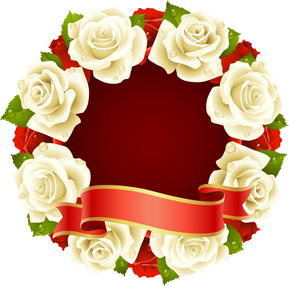 Rose Circle Stock Illustration Clip Art - Rose Circle Stock Illustration Clip Art (1000x1000)