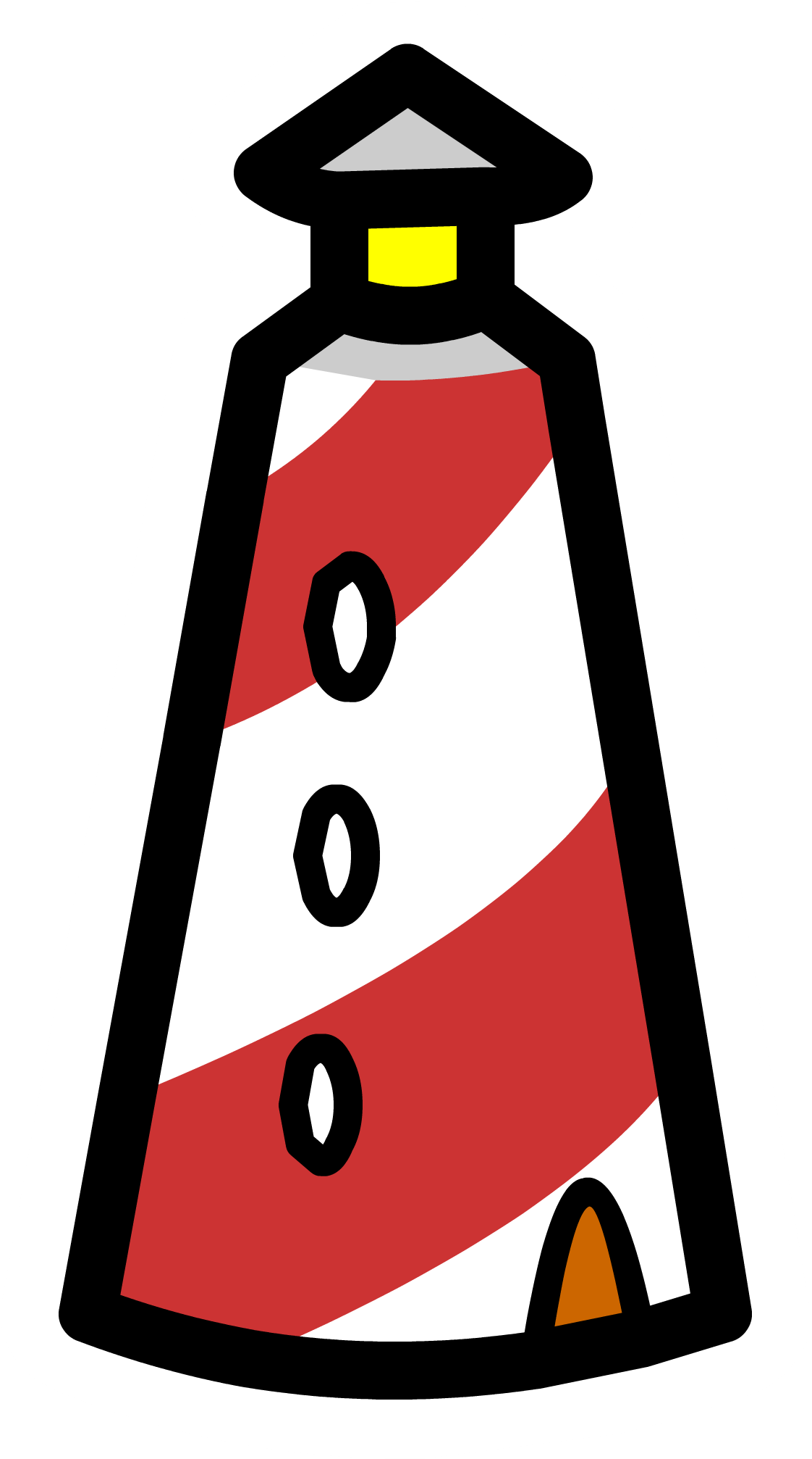 Lighthouse Pin - Png - Club Penguin Light House (1122x2013)