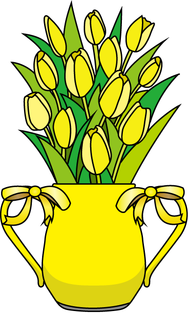 Flower Arrangement Clipart - Mixed Flower Arrangement Clipart (386x639)