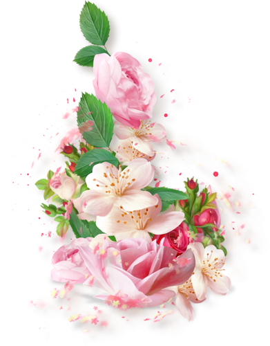 Separadores Y Flores Encontradas En La Web - Buon Onomastico Martina (391x500)
