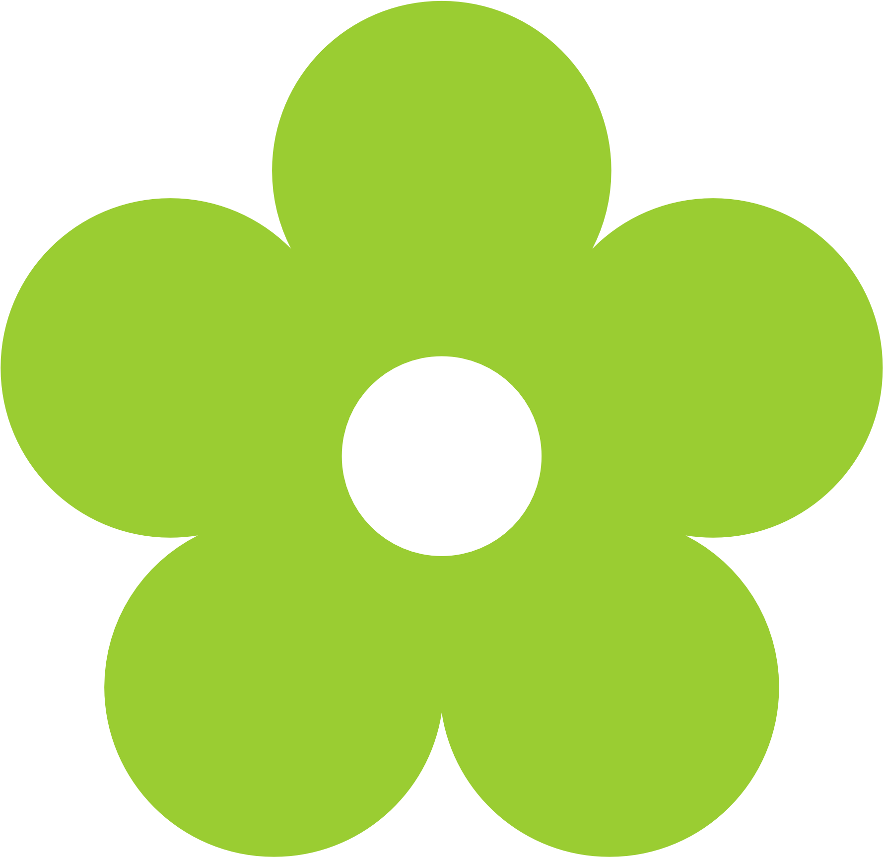 Yellow Flower Clipart Green Flower - Green Flower Clipart (1969x1952)