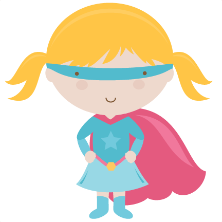 Charming Design Supergirl Clipart Svg Cutting Files - Cute Super Hero Png (432x432)