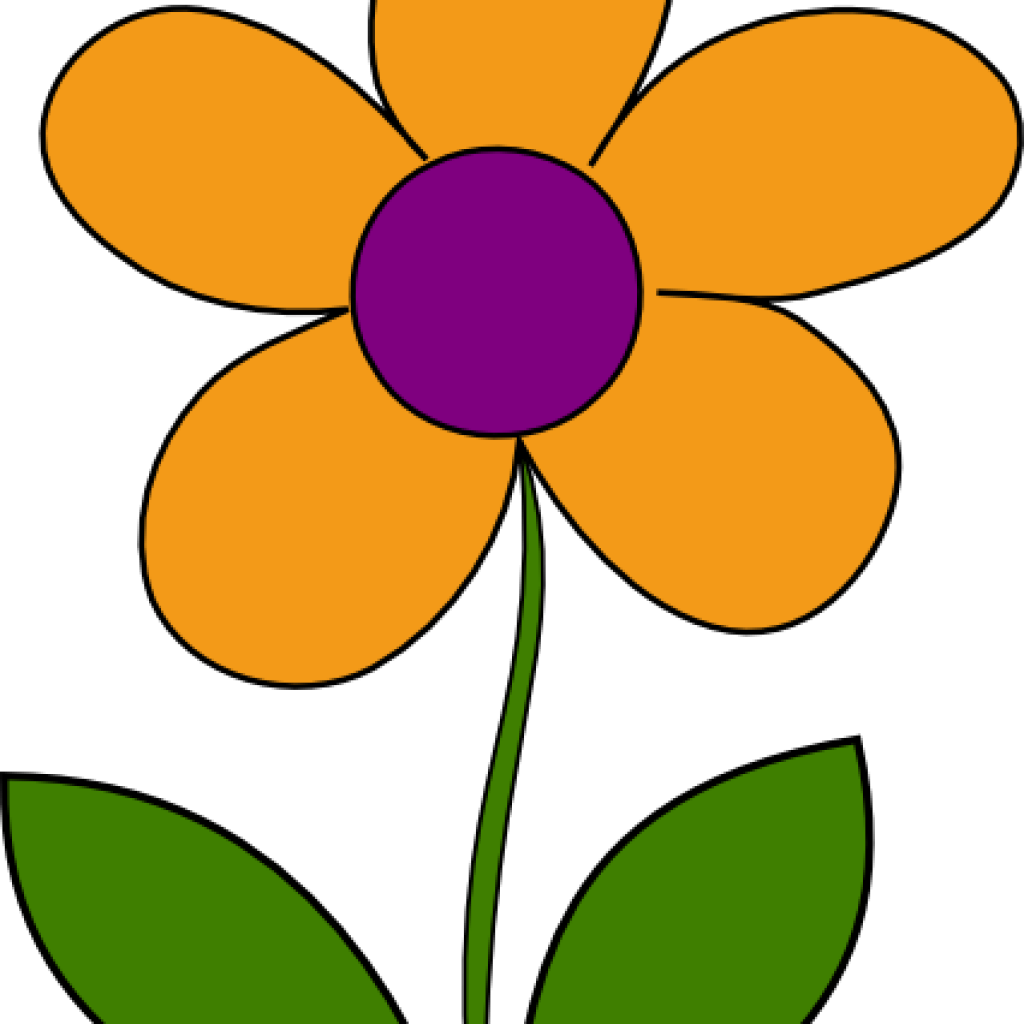 Spring Flowers Clip Art Orange Spring Flower Clip Art - Spring Clip Art (1024x1024)
