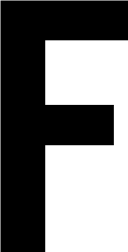 Black Letter F Icon - F In Bold Letters (512x512)
