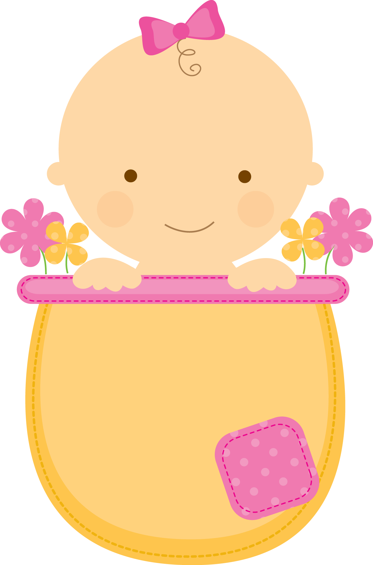 Cute Baby Clipart Png - Baby Stuff Clipart (1261x1909)