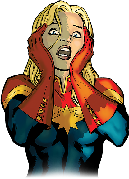 285 Kb Png - Captain Marvel Carol Danvers (425x575)